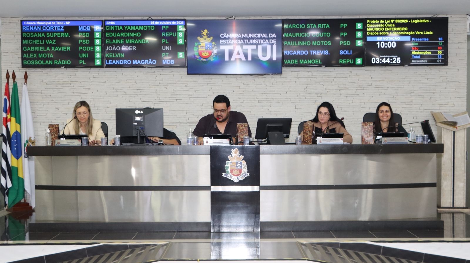 TRÊS PROJETOS DO LEGISLATIVO SÃO APROVADOS EM SESSÃO EXTRAORDINÁRIA