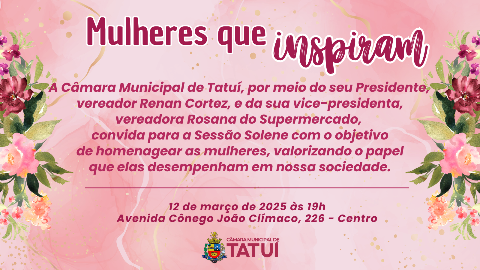 Sessão Solene Mulheres