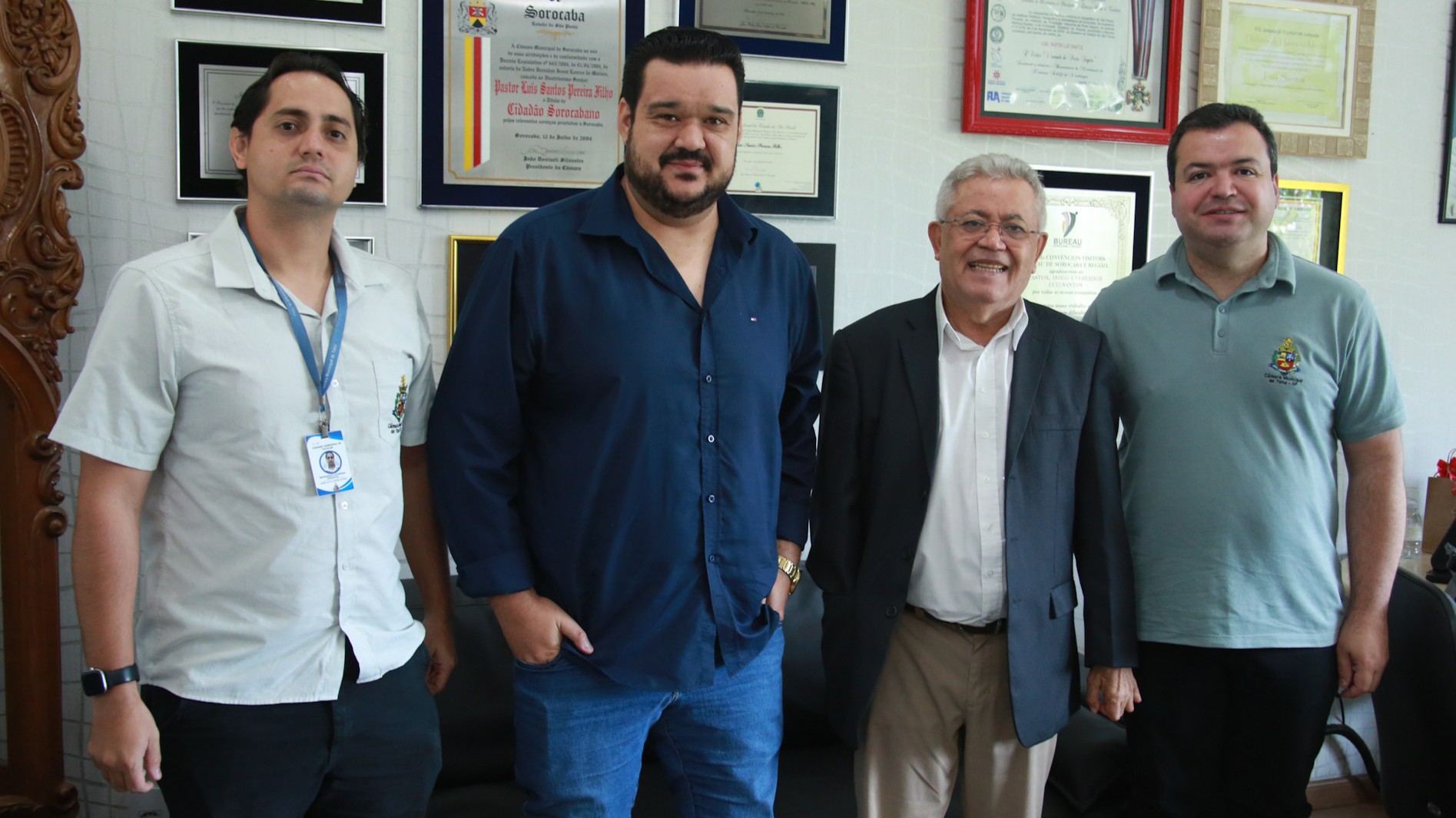 RENAN CORTEZ E SERVIDORES DA CÂMARA DE TATUÍ VISITAM A CÂMARA DE SOROCABA