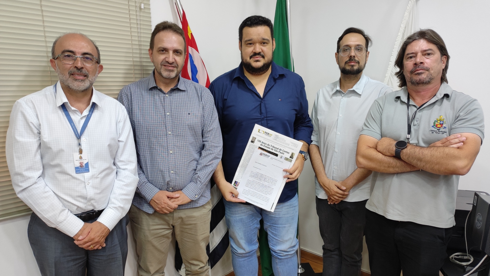 PRESIDENTE DA CÂMARA RECEBE REPRESENTANTES DO TRIBUNAL DE CONTAS